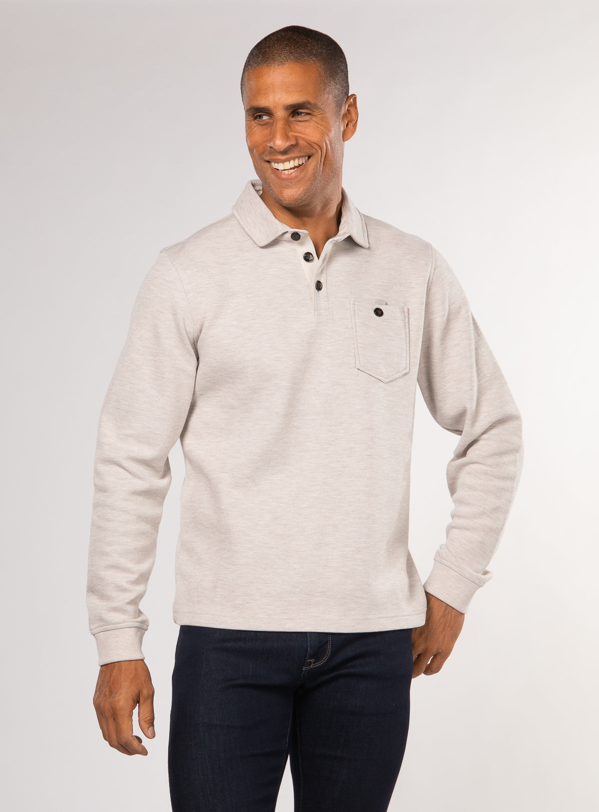 Textured Knit Polo Sweater for men Anthony of London