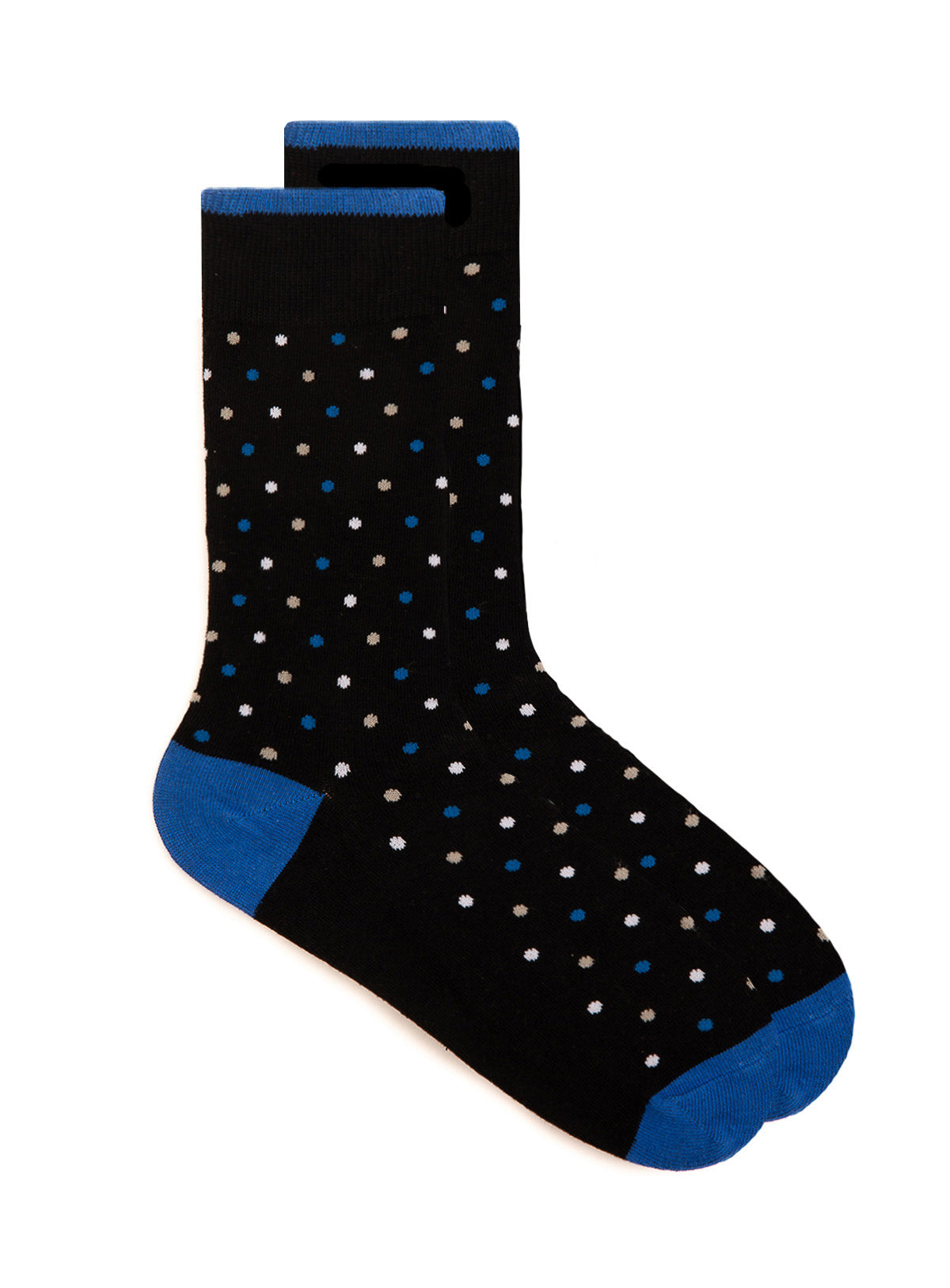 Dots Print Black Socks