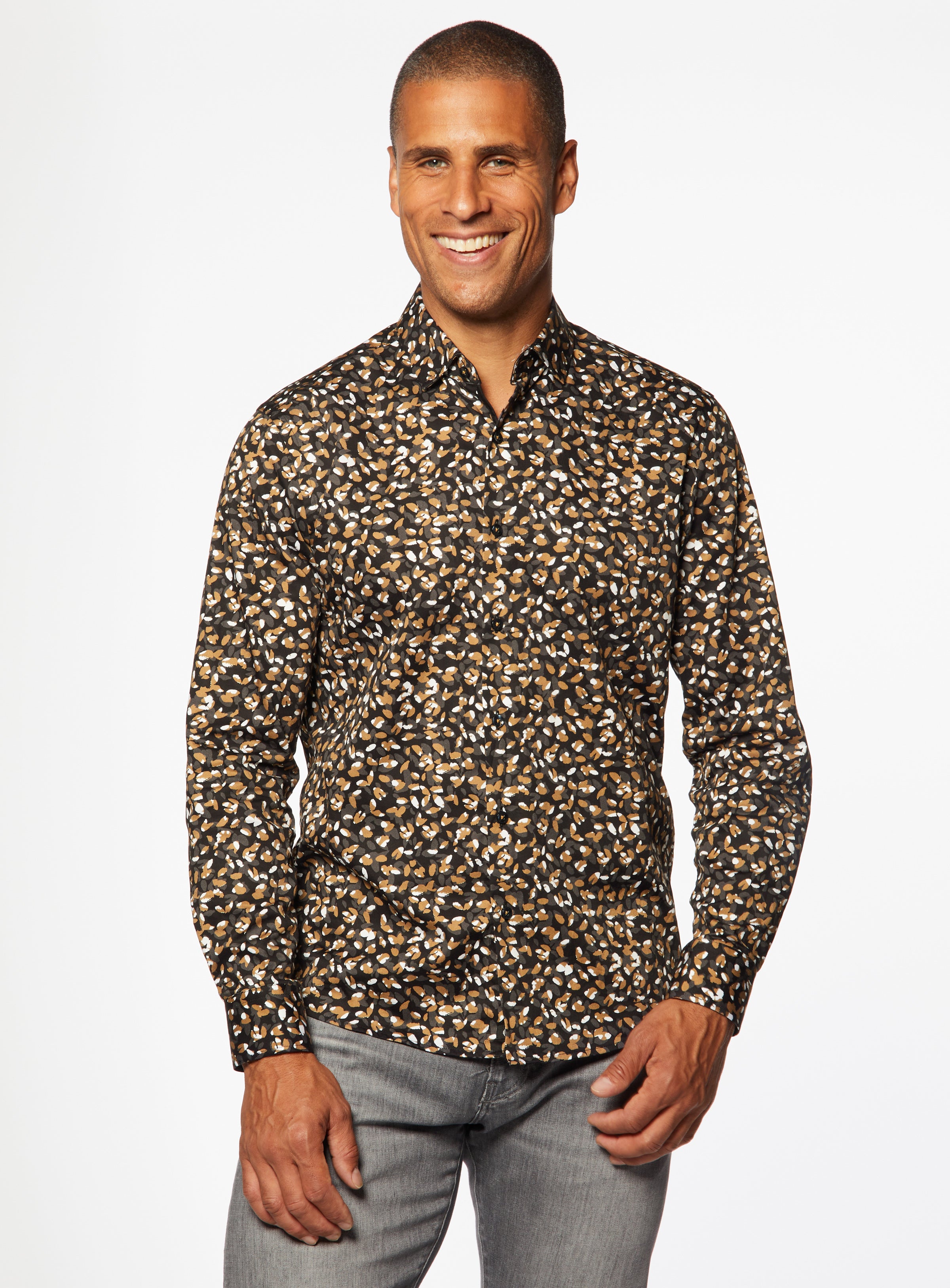 Ovals Print Sateen Shirt