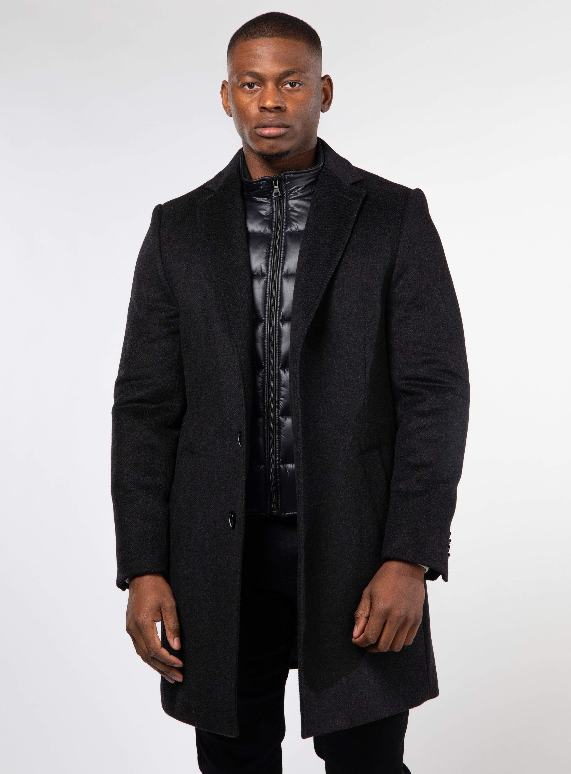 Pardessus best sale noir homme