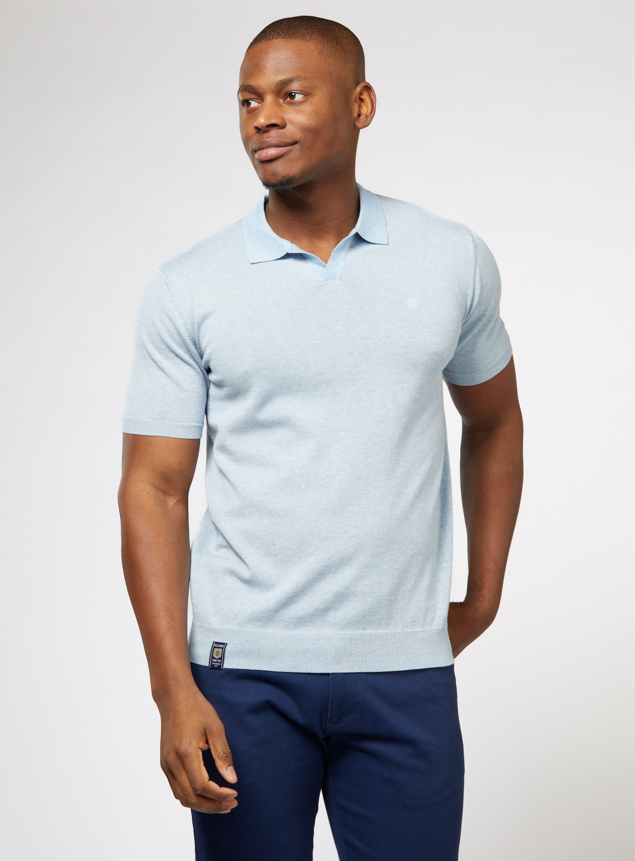 Solid Knit Polo for men - Fellows United