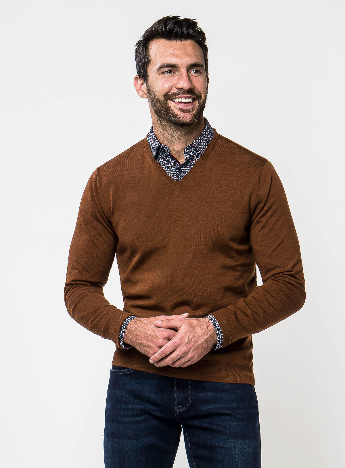 Merino Wool V-Neck Sweater