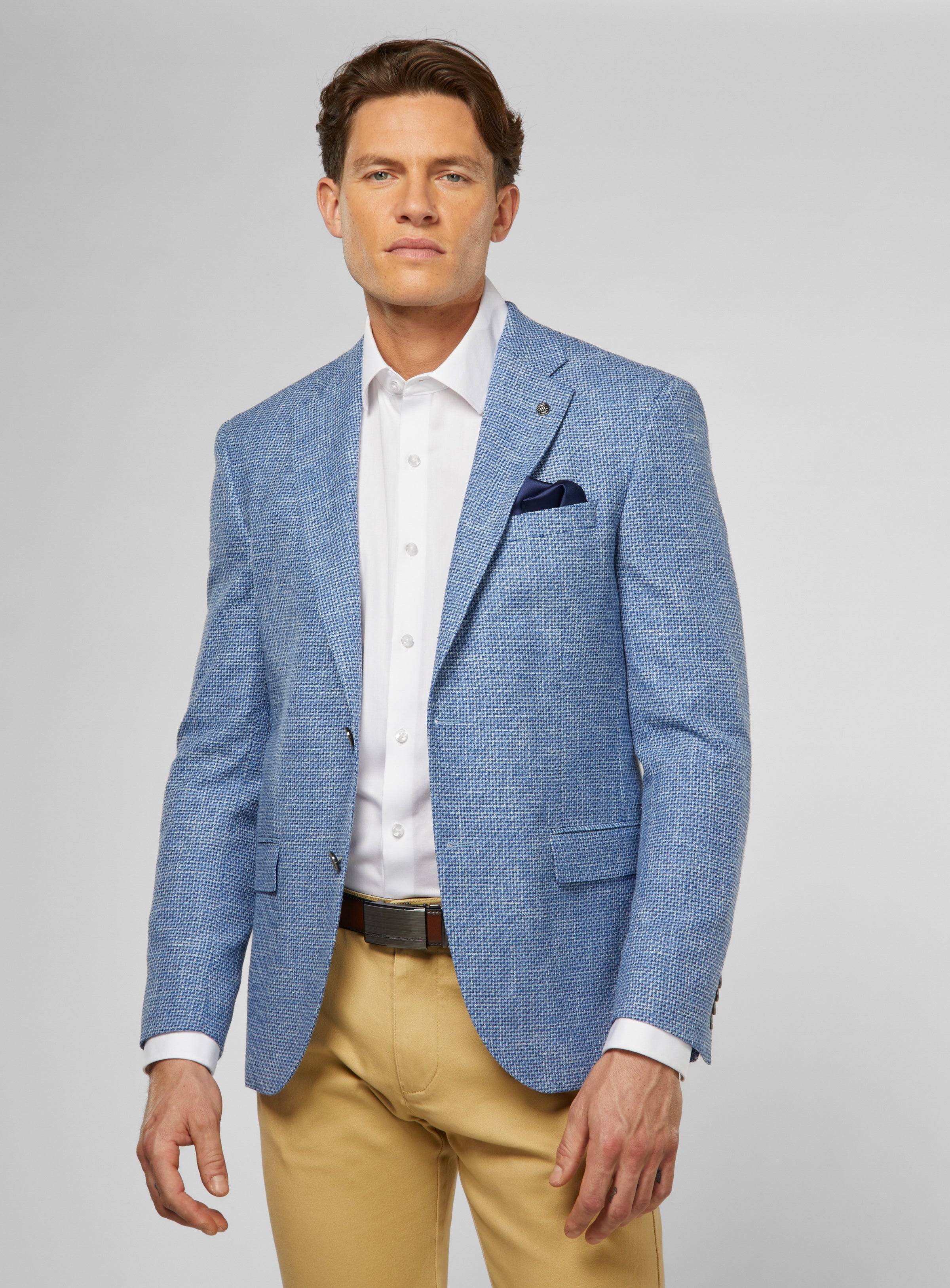 Zig-Zag Blue Sport Jacket for men - Jack Victor