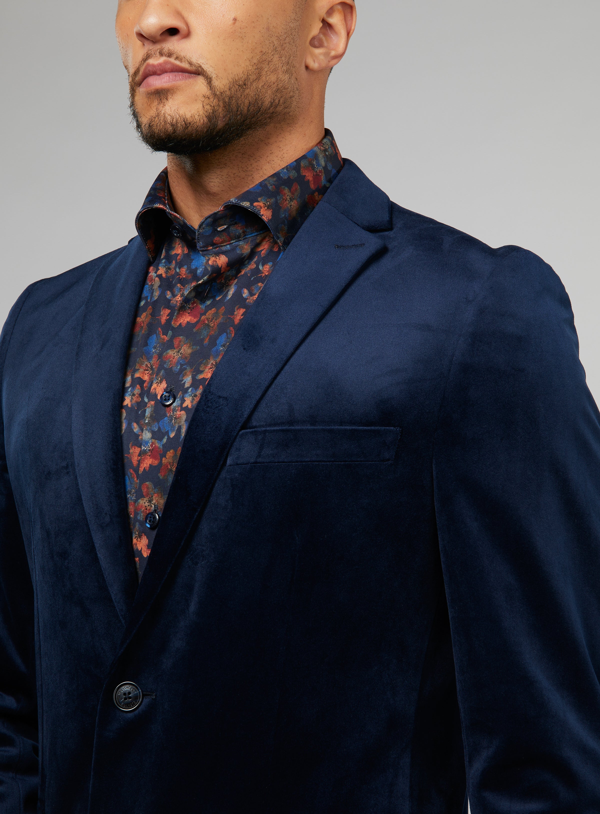 Blue velvet outlet sports jacket