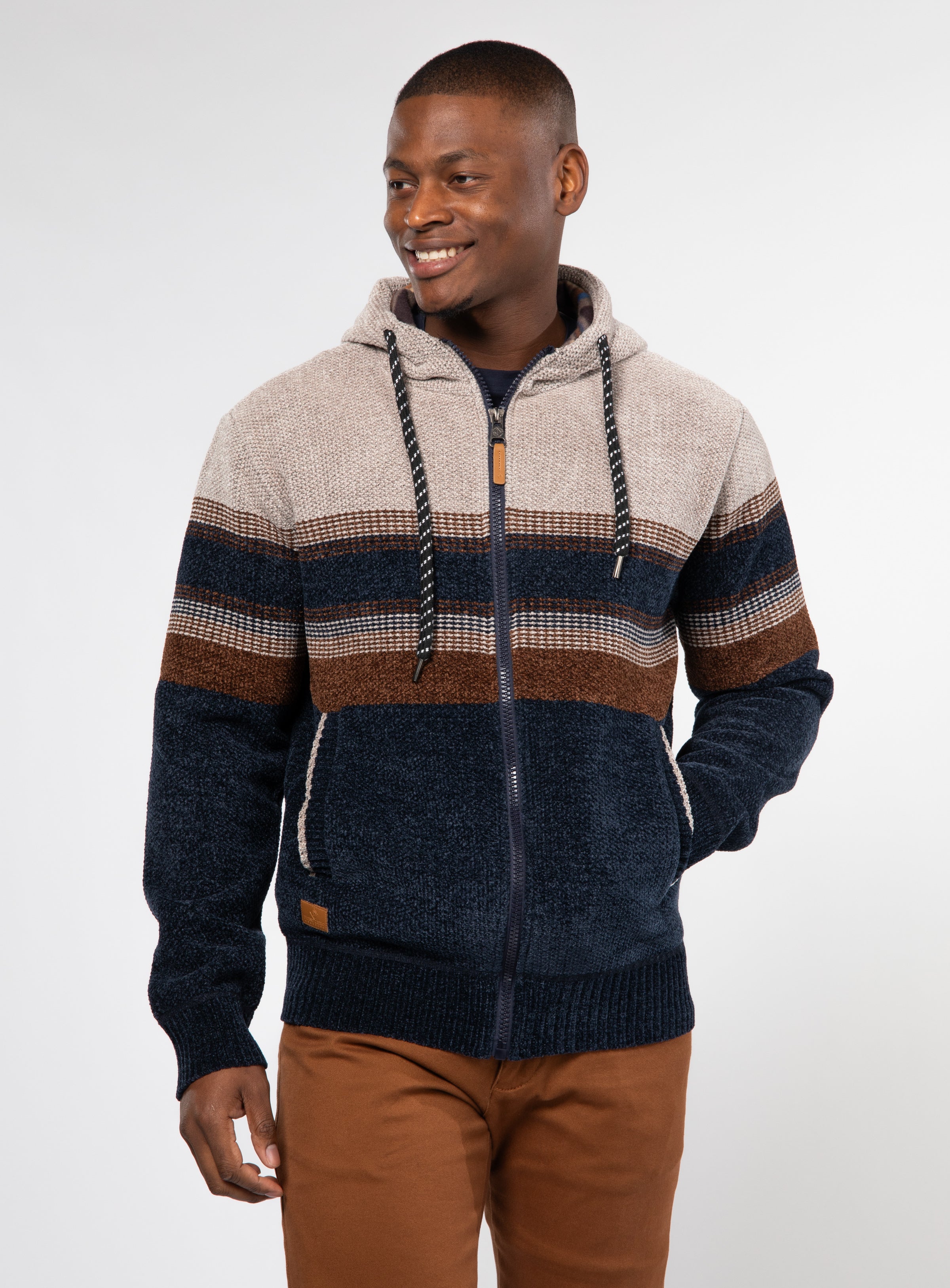 Sherpa fleece lined cardigan mens sale