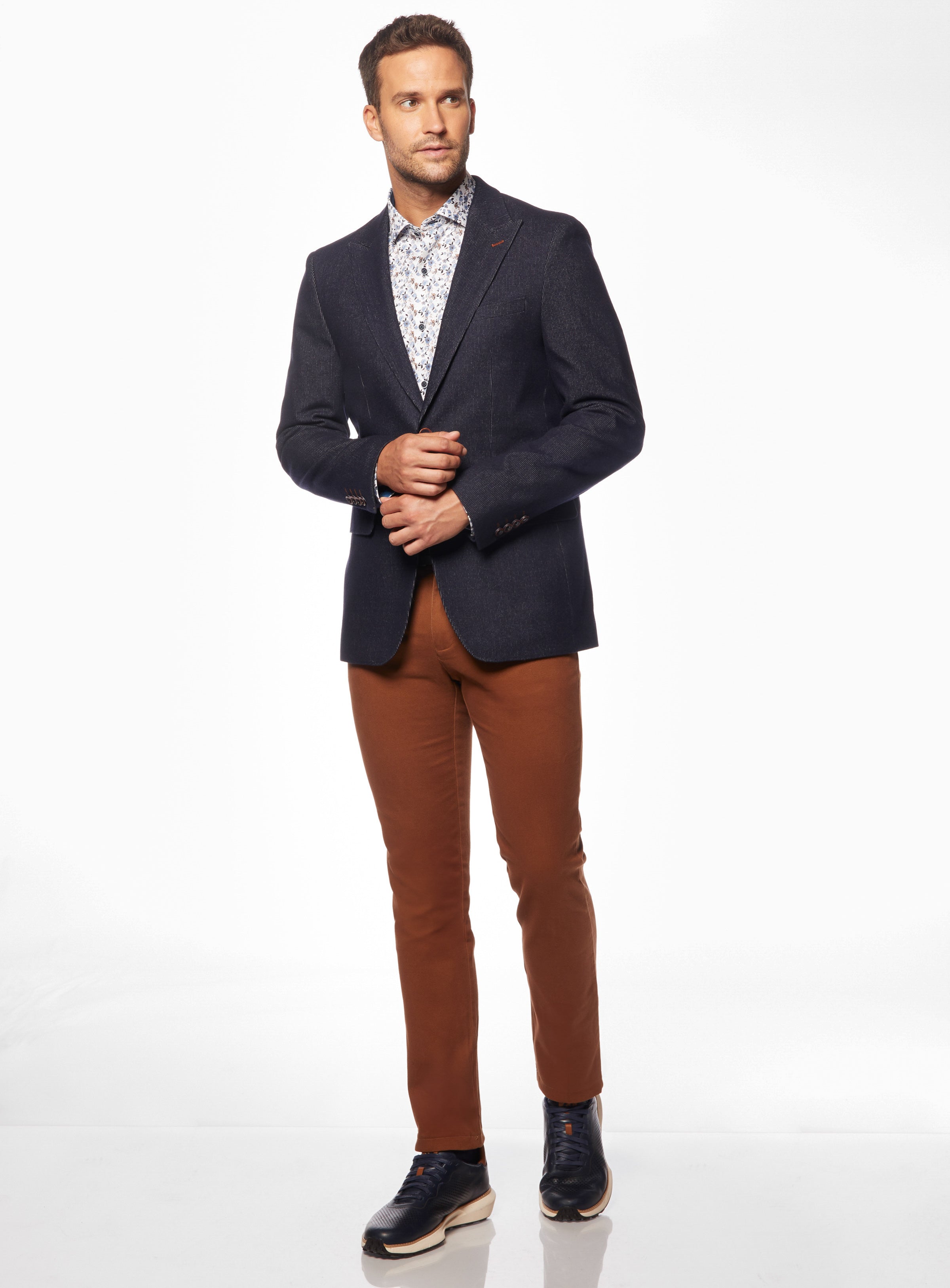 Navy velvet sport coat shop